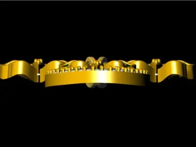  Unique Diamond Butterfly Pendant - 0034 3D print model