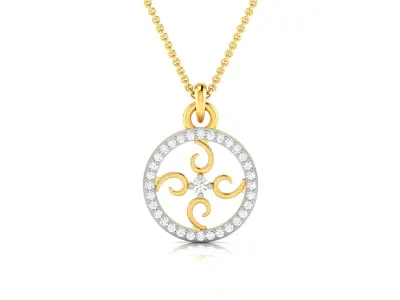 Women Pendant 3dm STL FBX OBJ Render Details 3D print model