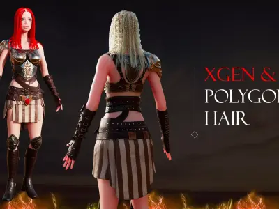 GAME-READY 3D Character - Diana Diamond Low-poly 3D model