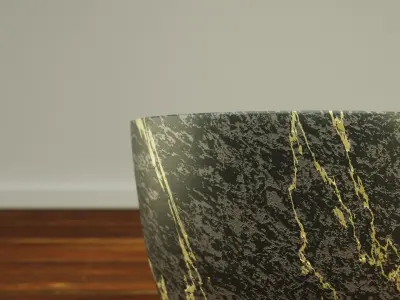 Decorative Kintsugi Vase Low-poly 3D model