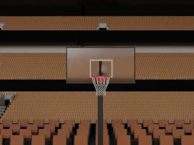 Basketball Stadium Low-poly 3D model