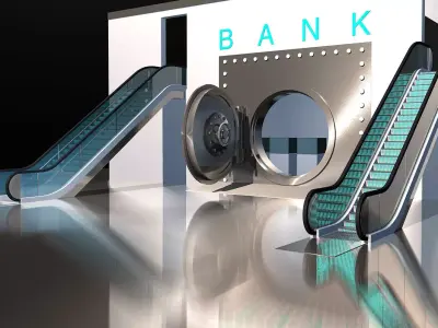 Safe Bank 3D model