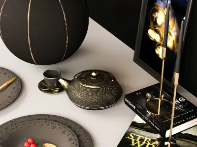 decorative set 01 3D model