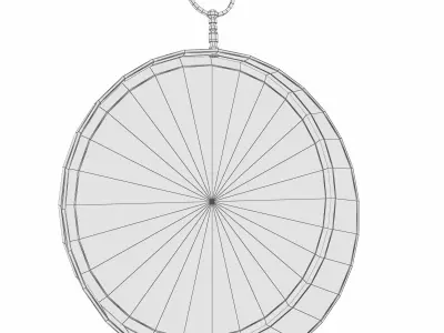 Sherill Metal Accent Mirror 3D model