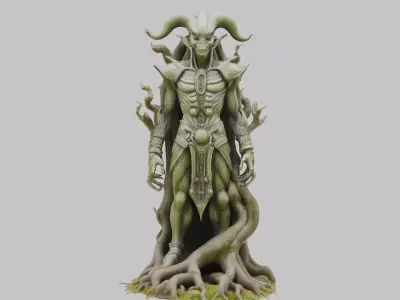 Ancient Statue 3D Model Low-poly 3D model