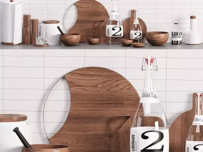 Kitchen decor 01 3D model