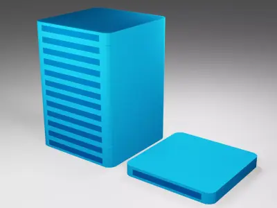 Build Low Poly storage tower Free low-poly 3D model