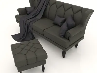 Interior Sofa 31 - For CNC and Interior 3D model