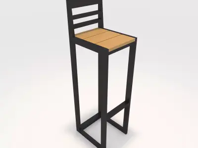 Bar Stool 6 3D model
