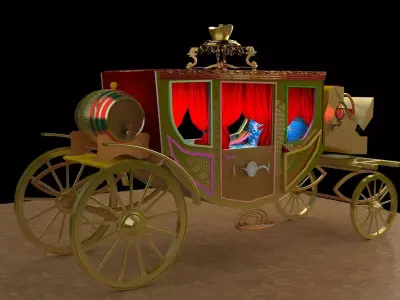 Chinese carriage  3D model