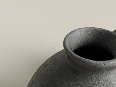 Seramic Spherical Vase 3D Model Low-poly 3D model