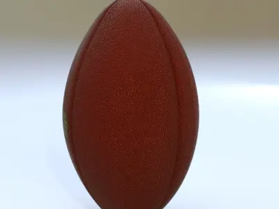 American Football - Ball 3D model Low-poly 3D model