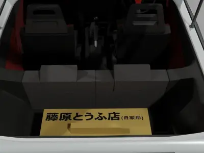 Toyota AE86 Trueno 3dmodeling 3D model