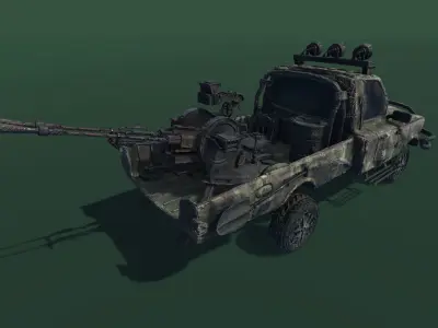 Modern SUV Low-poly 3D model