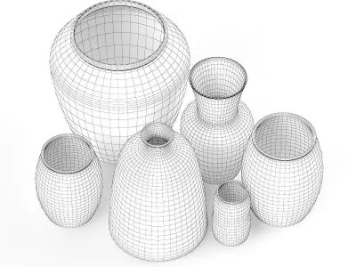 Ceramic Vases 3D model buy