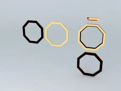 Octagonal Frame Free 3D model