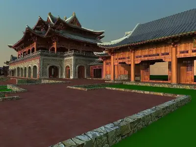 Chinese house 3D model