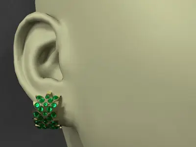 earrings  3D model