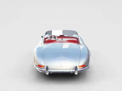 Fully Modelled Mercedes 300SL Roadster rev 3D model
