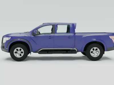 Nissan Titan 2020 3D model 3D model