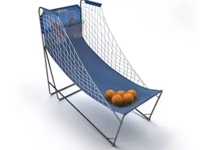 Indoor Basketball Game 3D model
