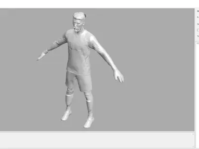 Football Player 08 Low-poly 3D model