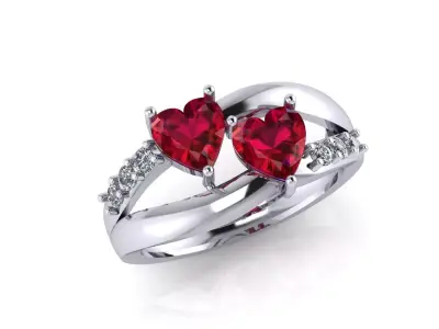 HEART RING 3D print model order