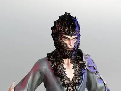 Black Myth Wukong  Rigged 3D Character Model high quality 3D model