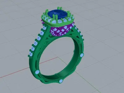Verragio ring 3D print model