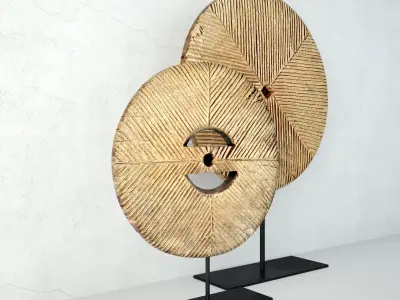 Old Wood Wheels 3D model