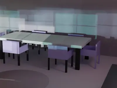 Cartoon Room 2 Low-poly 3D model