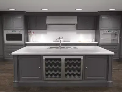 Luxury Kitchen 3D model