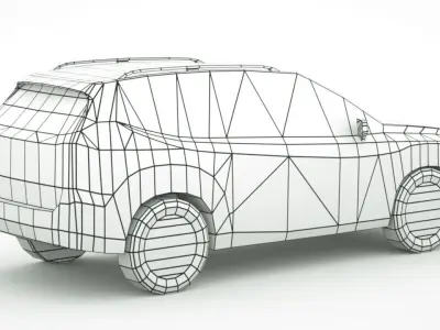 Subaru Forester 2019 Low-poly 3D model