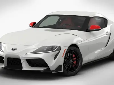 Toyota Supra GR 2020 Detailed Interior 3D model