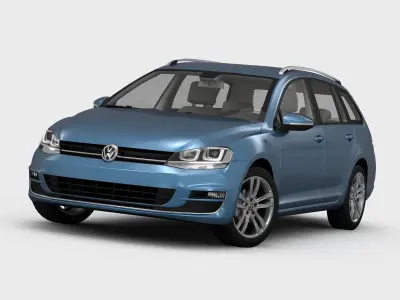 Volkswagen Golf 7 Variant 2013 3D model
