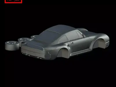 Porsche 959 1986 3D print model