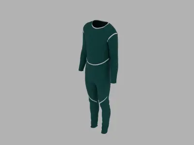 Sport Suit Low-poly 3D model