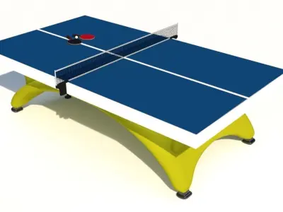 ping pong table Low-poly 3D model