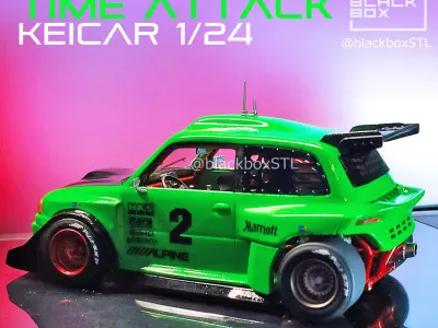 Time Attack Keicar FULL MODELKIT 1-24 3D print model