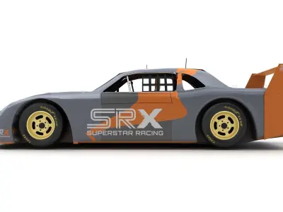 SRX 2022 Superstar Racing Experience Series Race Car Low-poly 3D model