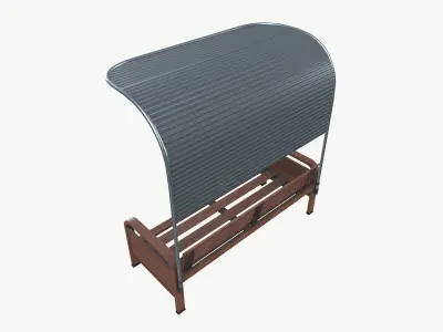 Bench Low-poly 3D model purchase