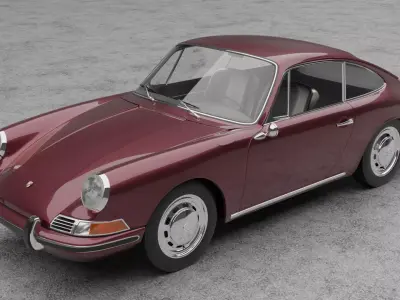 1968 Porsche 911 3D model