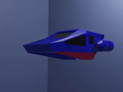 Futuristic Hover Car 3D model