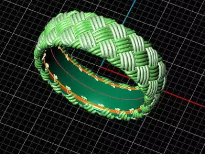 free gold ring Free 3D print model