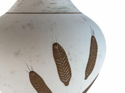 Mediterranean Vase 3D Model Low-poly 3D model