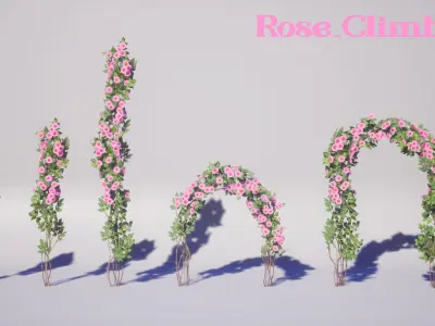 Flowers Pack Low-poly 3D model