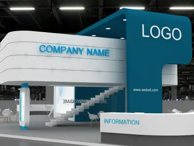 3d model Exhibition Booth 3D model order