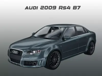 Audi - 2009 - RS4 B7 3D model