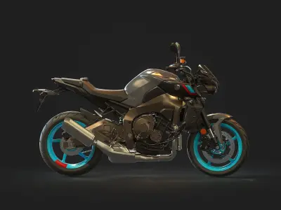Base model Yamaha MT 10 2022 3D model