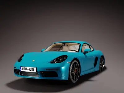 Porsche 718 Cayman S 3D model by bilbilc